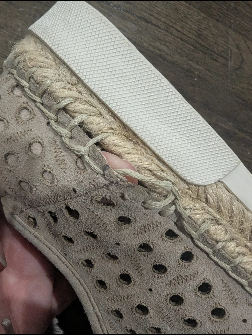 Vince Camuto Perforated Lace-Up Sneakers - Beige
